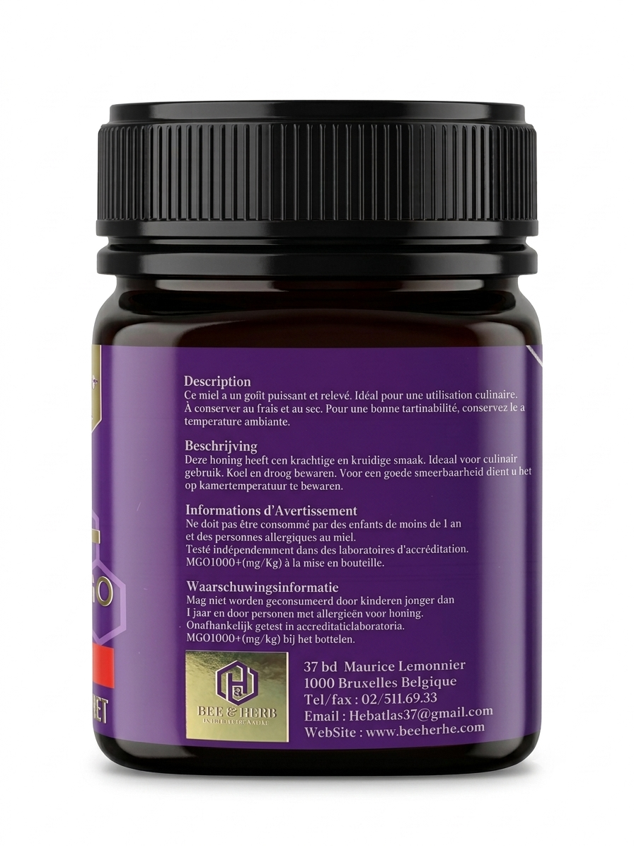 Miel de Manuka MGO 1000+ – 250 g