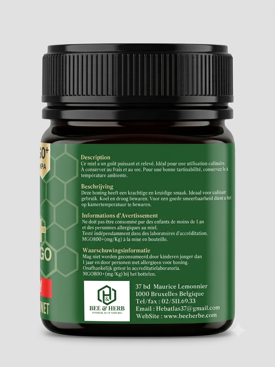 Miel de Manuka MGO 800+ – 250 g